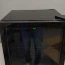 50 Cans Beverage Refrigerator Cooler, 1.3 Cu.ft Mini Fridge Countertop Drink Cooler with Glass Door for Beer, Soda,Wine, Adjustable Digital Temperature Control for Home Dorm Bar, Black