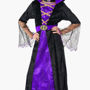 Morph Vampire Costume Kids, Vampire Costume For Girls, Girls Halloween Costumes, Kids Halloween Costumes (10-12 Years, Purple)
