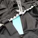 Aqua Eve Tankini Tops for Women Swimwear Top Only Tummy Control Bathing Suit Top No Bottom, Black, Size 24W