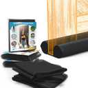 Flux Phenom Magnetic Screen Door and Everlasting Comfort Door Draft Stopper- Keep Nature Out - Drafts, Noise, Lights Blocked