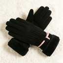 Mealah Winter-Windproof-Warm-Gloves for Women - Snow Ski Fleece-Lined Gloves Fur Cuff for Cold Weather