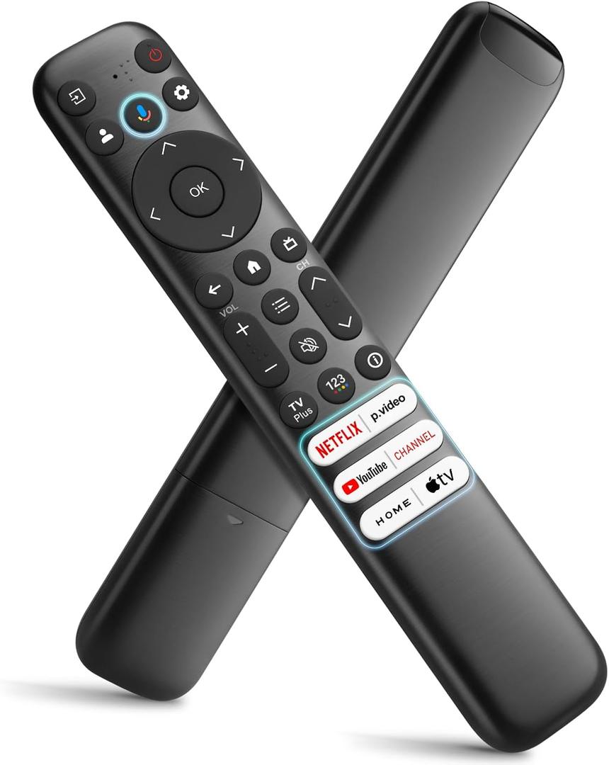 Voice Remote Only for TCL-Google-TV-Remote-Control Replacement,RC813 Remote Compatible with TCL 4k QLED/UHD/QD-Mini LED Series Smart TVs