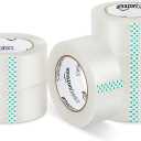 Amazon Basics Strong Adhesive Packing Tape for Moving Boxes, Shipping and Sealing, Clear, 1.88" x 109 Yards, 6-Pack, Total 654 Yards