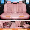 Pink Car Seat Covers Full Set Universal 5-Seater Full Coverage