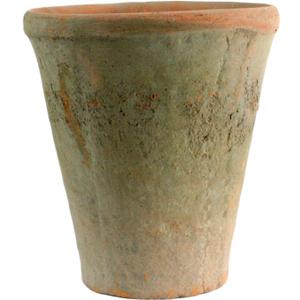 HomArt Rustic Terra Cotta Rose Pot, Medium, Antique Red, 1-Count