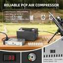 TW03 PCP Air Compressor,Portable 4500Psi/30Mpa,Water/Oil-Free,PCP Rifle/Pistol and Paintball Tank Air Pump, (110V AC or 12V Car Battery) with Power Converter and Oil-Moisture Filter