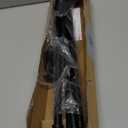 Curtain Rods for Windows 30-62 Inch, 5/8" Matte Black Curtain Rods, Stainless Steel Small Curtain Rod for Bedroom, Living Room,Kitchen,Farmhouse, Outdoor Curtain rod Black