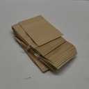 LZLPACKING Kraft Stand Up Pouches bags 100 Pcs,Brown Resealable Bags with Window for Home or Business,Coffee,Food Storage Bags,Sealable Bags for Packaging(5.98.6)