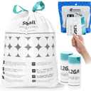 OKKEAI 1.2 Gallon Small Trash Bag, 70 Count Drawstring Bathroom Trash Bags 5L Leak-Proof Tear-Resistant Wastebasket Liners for Bathroom, Office