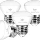 R14 Led Bulb 4W E26 Base 2700K Warm White Dimmable Mini LED Reflector Floodlight Bulb 40W Equivalent 400 Lumens 4Pack