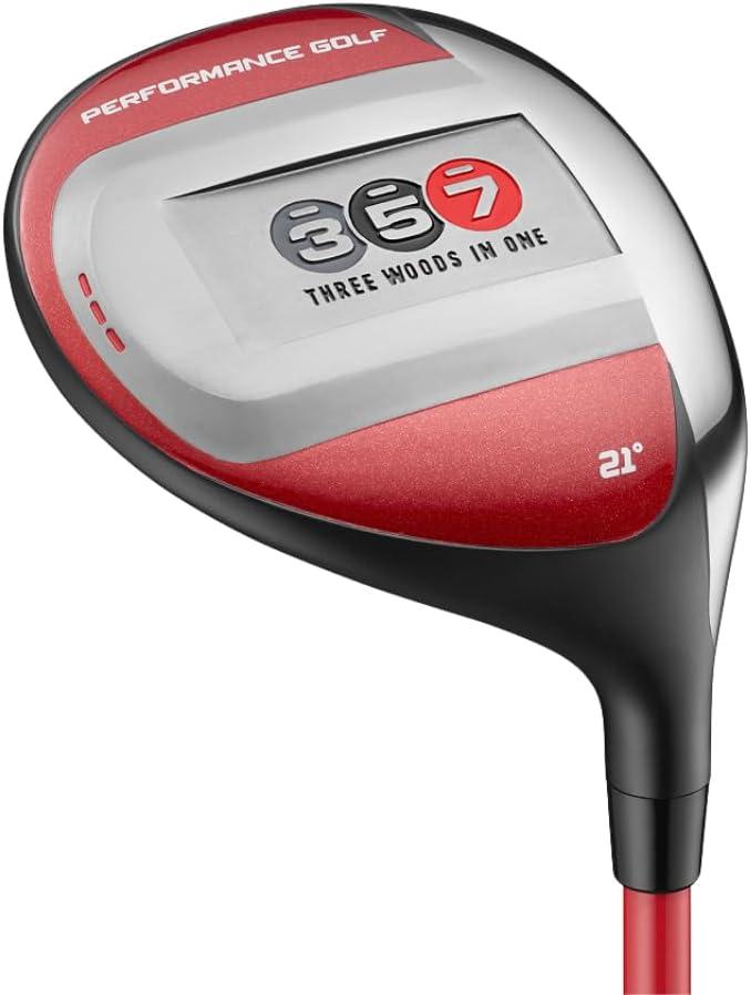Performance Golf 357 Fairway Hybrid | Distance of A 3-Wood, Easy to Hit As A 7-Wood | Clean Contact from Any Lie | 21-Degree Loft | Carbon Fiber | Shaft Material: Graphite 