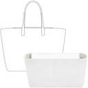 FANJI Project Tote Bag Organizer Insert for ST Louis GM Handbag,Custom Fit Inside Lightweight Water Resistant Purse Insert with Premium Magnetic Flip Cover(Craie)