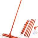 BEAMNOVA Bull Float Concrete Trowel with Stainless Steel 48 * 12 Inches Scraper 181 Inches Cement Extension Rod Concrete Finishing Tools Kit