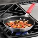 Tramontina Professional 8-Inch Non Stick Small Frying Pan, Heavy-Gauge Aluminum Skillet with Reinforced Nonstick Coating, Red Handle, Dishwasher and Oven Safe