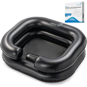 Circa Air Portable Shampoo Bowls For Home - Inflatable Hair Washing Basin For Bedridden and Station for Kids, Portable Sink for Washing Hair, Dread Locs Detox Tub Blow Up Shampoo Basin, Loc Bath