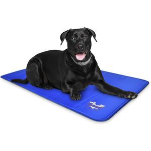 Arf Pets Dog Cooling Mat 35 x 55 Pad for Kennels, Crates & Beds, Non-Toxic, Solid Self Cooling Gel .No Fridge or Electricity Needed