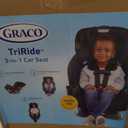 Graco TriRide 3-in-1 Reclining Car Seat, Clybourne - Rear & Forward Facing Car Seat, Highback Booster, Adjustable Headrest
