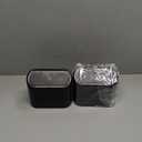 Ginsco 2 Pack Mini Car Trash Can with Lid, Small Car Garbage Can, Cute Leakproof ABS Trash Bin, Cars Accessories for Interior, Garbage Bin for Car, Home, Office with 120pcs Trash Bags Black