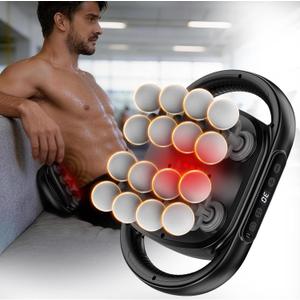 16 Head Massage Gun for Athletes, 10/20/30 Min Recovery Timer, 50KG Thrust Deep Tissue Percussion Massager, 20 Levels 9 Modes, Full Body Massager Muscle Recovery & Pain Relief for Gym Workout Fitness