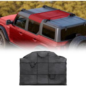 Mabett Hard Top Storage Bag Compatible with Ford Bronco 2025 2024 2023 2022 2021, Middle Roof Panel Over Second Row Seat fit Bronco Accessories 4-Door, Mid Panel (Black)