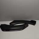 2pcs Universal Glossy Black 57cm Front Bumper Lip Splitters Winglets - Sporty Look, Improved Aerodynamics - Easy to Install for Most Cars - ABS Material - Bright Black - 57 x