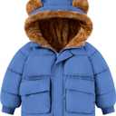 BFUSTYLE Baby Coat 6M-5T Winter Clothes Toddler Boy Girl Jacket Infant Fleece Outerwear With Hood