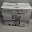 CASABREWS CM5418 Espresso Machine 20 Bar, Compact Espresso Maker with Steam Milk Frother, Stainless Steel Coffee Machine with 34oz Removable Water Tank for Cappuccino, Gift for Women or Men, Silver