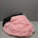 Bean Bag Cover (No Filler), Soft Faux Fur Stuffed Animal Bean Bag Storage Only Cover, Fluffy Plush Bean Bag Chair Cover Washable, Comfy Bean Bag Covers for Adults Kids Teens Side Pocket