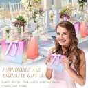 swihorab 20 Pcs Gift Bag, Large Treat Boxes Portable Paper Gift Bag with Handles, Mini Gift Bags for Wedding Birthday Party Supplies, Gradient Orange