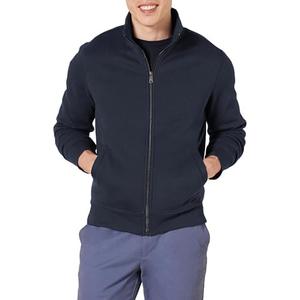 Amazon Essentials Men's Sweatshirt, Mock Neck, Fleece Zip Up, S