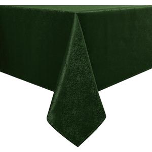 Wekwch Tablecloth Hunter Green Jacquard Rectangle Table Cloth 54 X 104 Inch, Water Resistant and Wrinkle Free Table Cover for Outdoor,Indoor,Party,Wedding,Dining Room