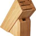Shun Slimline Knife Block, 6 Slot Knife Holder, Made from Genuine Bamboo, Kitchen Storage for Professional and Home Chefs