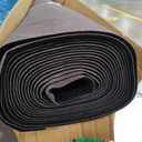 Marine Carpet,6 FT x 23 FT Black Indoor Outdoor Carpet 0.2" Thick Boat Carpet with Water-Proof TPE Backing, Non-Slide Outdoor Marine Carpet Roll for Home, Patio, Porch, Deck