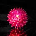 LED Light Up Bouncy Spiky Ball Flashing Squeaker Fidget Sensory Squeezy Antistress Toy, 18 Pcs 6 Color Blinking Squishy Stress Relief Massage Squeeze Balls for Adults Pets Play Or ADHD ADD Autism