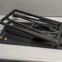 Decoholic Single 24 inch Scissors Lift Keyboard and Mouse Riser, Height Adjustable Standing Desk Converter for Ergonomic Sit Stand Workstations suitable to hold large/small items (24inch, Black)