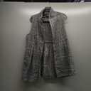 GORGLITTER Women's Plaid Sleeveless Long Vest Cardigan Business Casual Work Fall Blazers Outfits For Women 2024 (Medium)