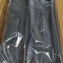 Stadium Seats for Bleachers with Back Support, Bleacher Chairs with Backs and Cushion Wide, Portable Folding Seats with Magnetic Bottom Strips, Includes Shoulder Strap - Black (2, Black)