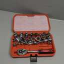 Egofine 34 Pieces 3/8 inch Drive Socket Ratchet Wrench Set, with Socket Set Metric/SAE and Extension Bar for Auto Repairing and Household, with Storage Case