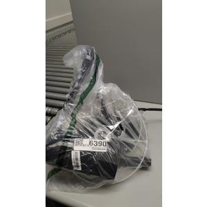 Innqoo Black Tall Table Lamp with USB Port and Outlet, Dimmable Nightstand Bedside Lamps with Linen Lampshade, Desk Lamp for Bedroom, Living Room, Guest Room, Home Office, LED Bulb Included