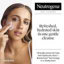 Neutrogena Hydro Boost Face Wash, Fragrance Free, Hydrating Facial Cleanser with Hyaluronic Acid, Daily Foaming Face Wash & Makeup Remover, Hypoallergenic Gel Cleanser, 16 fl. oz