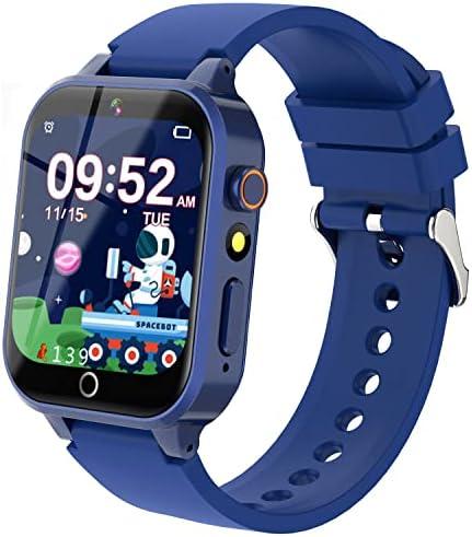 Cosjoype Upgrade Kids Smart Watch for Kids with 26 Puzzle Games HD Camera Video MP3 Player Habit Tracking Pedometer Flashlight 12/24hr Kids Watches Gift for 4-12 Year Old Boys Toys for Kids