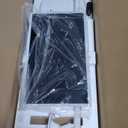 32-Inch Portable Touch Screen Monitor, 1080P Portable TV on Wheels with 13MP Integrated Camera, 6G RAM+128G Storage, Android OS, Built-in Battery(6-7H), Full Swivel Rotation, Voice Remote Control (Cream White)