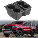 LINOAH Cup Holders Insert Compatible with 2019-2026 Ram 1500 Cup Holder, Replace #5YK46TX7AC 5YK47TX7AC, Door Cup Holders for Right and Left Pocket, Pack of 2