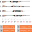 LITTMA Wild Streams Ultralight Spinning&Casting Trout Rod, 2-Piece Fishing Rod for Crappie, Panfish & Micro Fishing, Green Carbon Fiber Blank with Cork Handle, 5'6"-Spin-Ultralight (2pcs)
