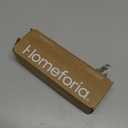 Homeforia Walnut Wood Coat Hooks, High End Walnut Wood & Black Metal Wall Mounted Coat Hooks, Mid-Century Modern Clothes Hooks, Heavy Duty Wooden Hooks for Hanging Coats, Hats, Towels & More, Set of 2