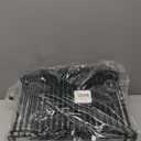 Kitchen Cabinet Expandable Shelf Organizers Set of 6, Adjustable Metal Wire Pantry Storage Shelves, Plate Dish Organizer Rack for Cabinets, Cupboard, Counter, Freezer, Countertop, Black