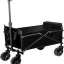 Camping Car Folding Cart Outdoor Trolley 4L Portable Cart Family Travel Table Garden Beach Trolley Shopping Cart Camping Equipment Multifunctional (4in)