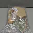 1/2 Birthday Boy Half Birthday Decorations - White Green Half Way to One Banner Cake Topper Tassel Wood Bead High Chair Banner Hat for Boys 6 Months Birthday Decorations Party Supplies