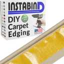 Instabind Carpet Binding - Regular Style, Rug Binding, Ideal for Area Rugs, Durable Hold, DIY Carpet Finishing Edge - Heather, 54 ft Rolls