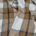 NO BRAND Womens Fall Flannel Plaid Vest Button Down Sleeveless Shirt Jacket With Pockets Khaki 24W